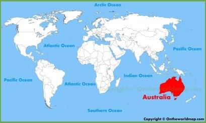 Australia Location Map