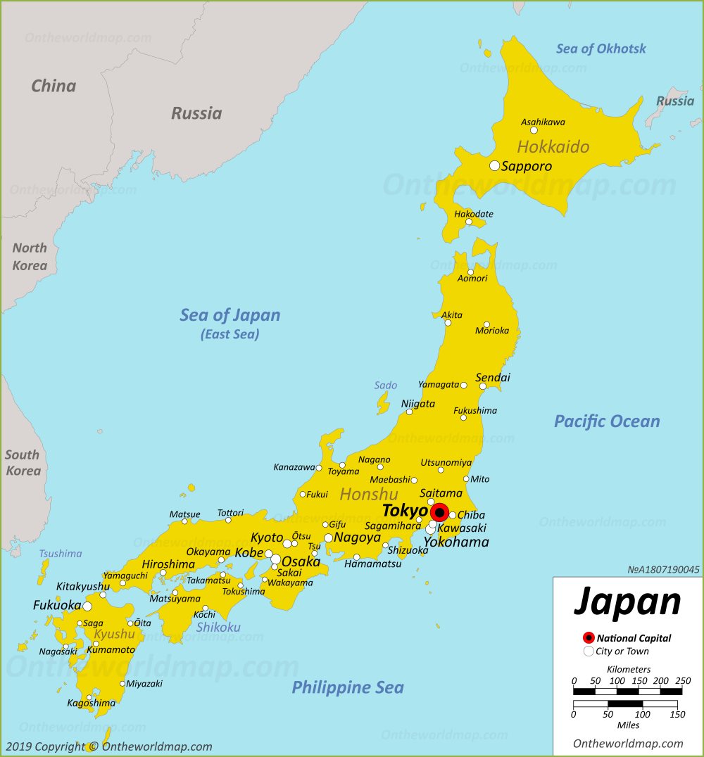 Mapa De Japon Japon Mapa Japon Y Mapas Images