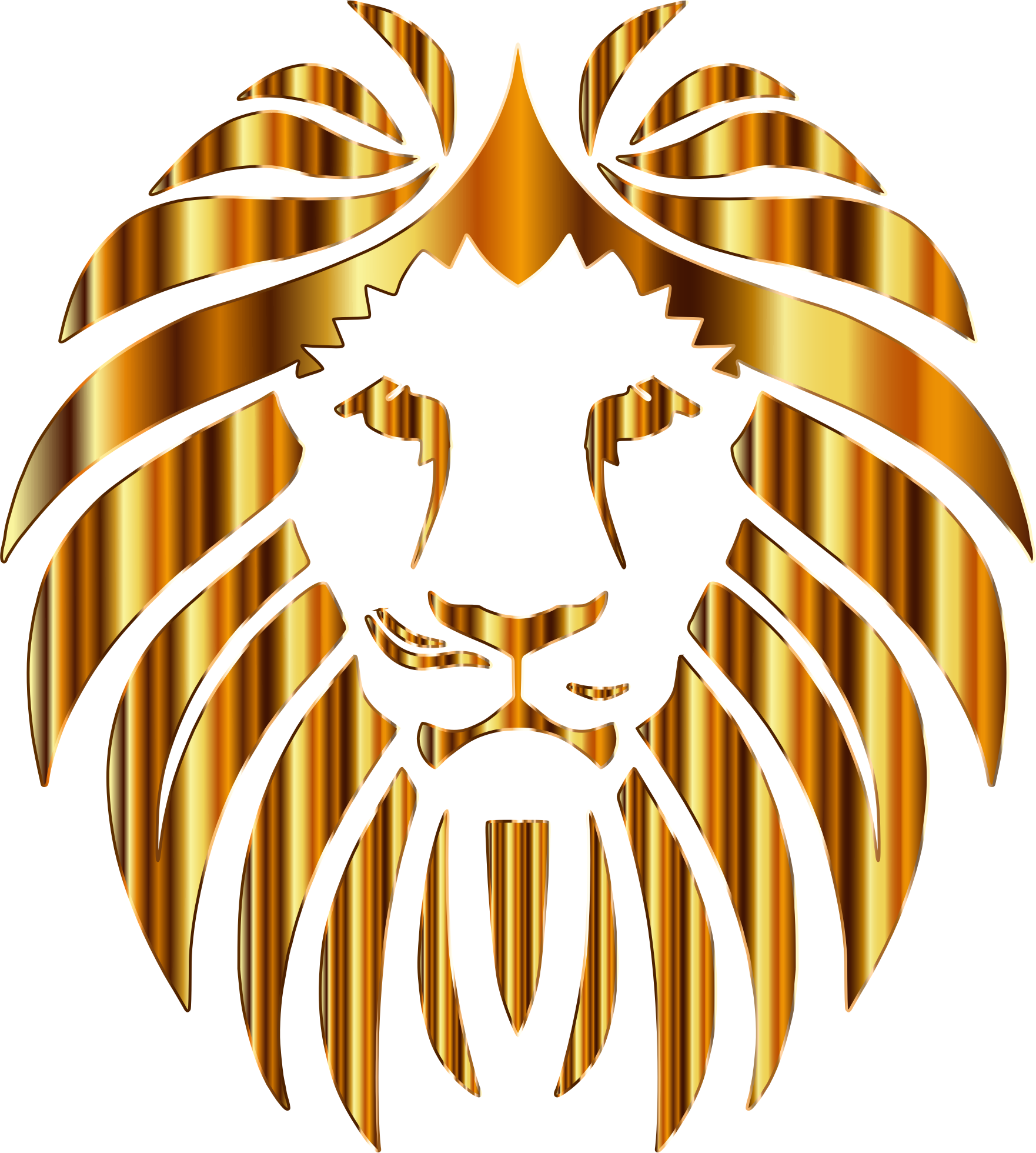 Golden Lion 10 No Background - Openclipart