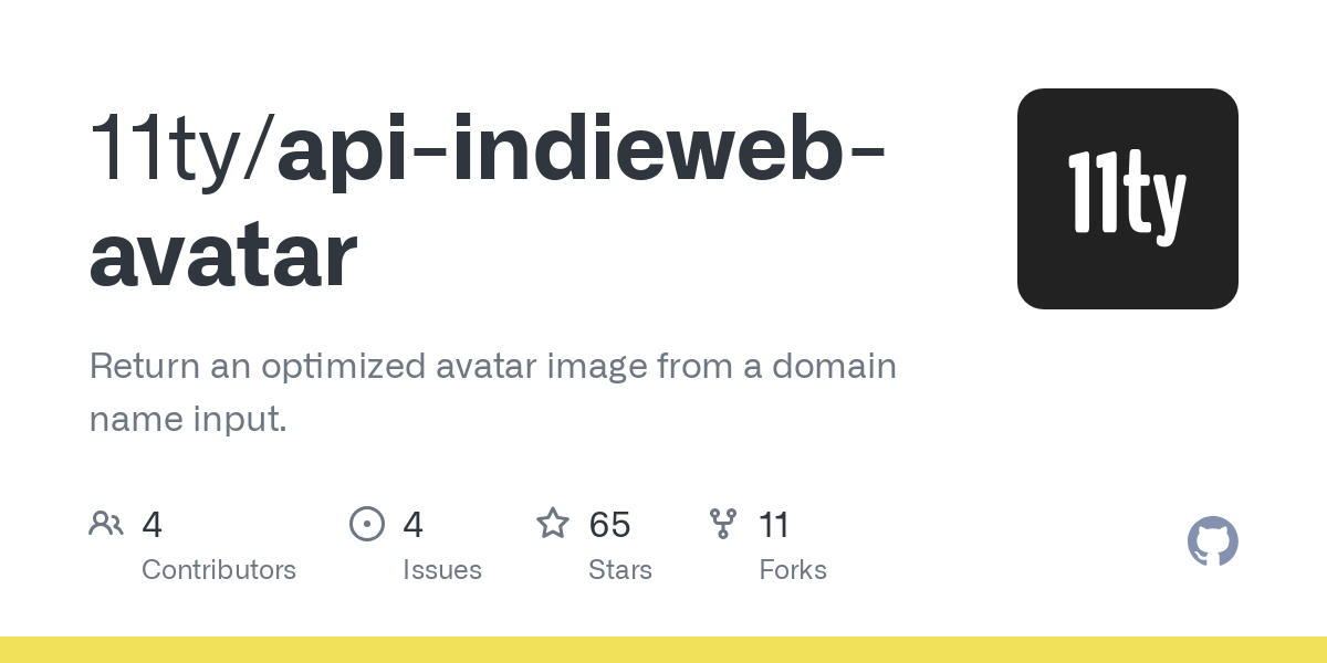 11ty/api-indieweb-avatar: Return an optimized avatar image from a domain name input.