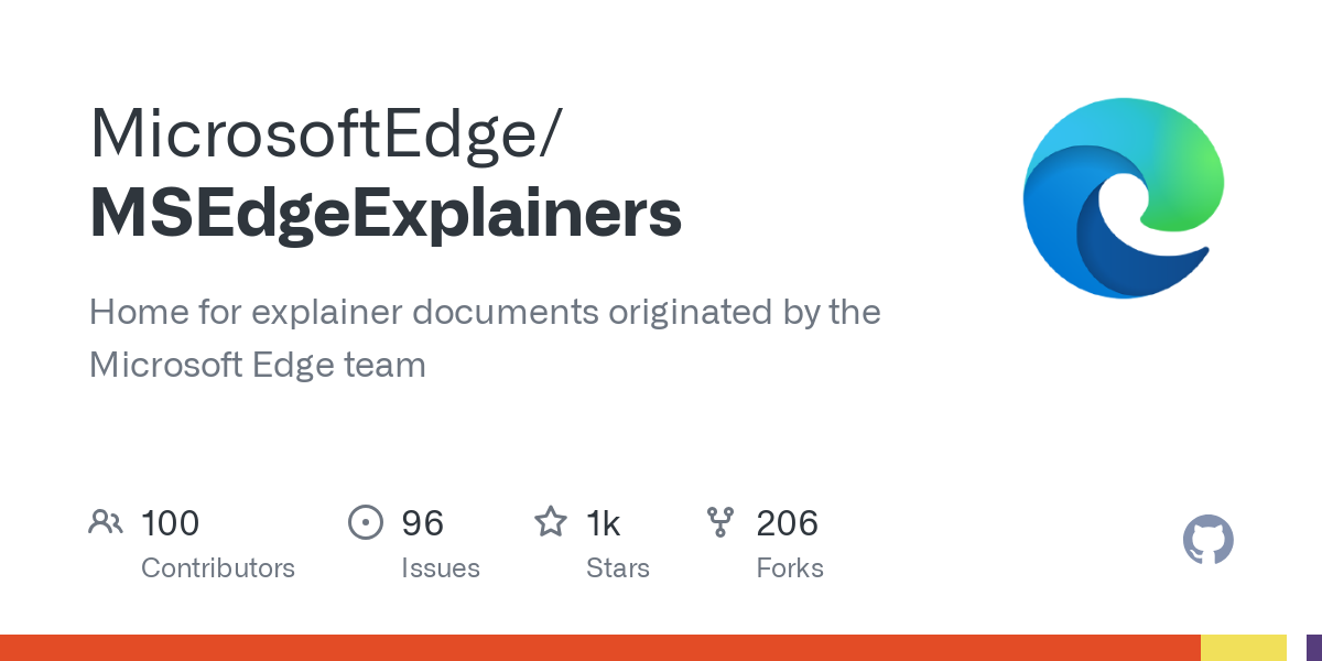 MSEdgeExplainers/explainer.md at main · MicrosoftEdge/MSEdgeExplainers