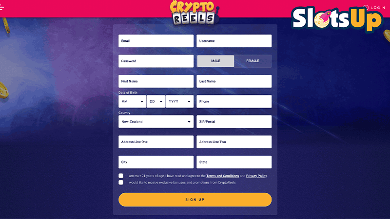 CryptoReels Login