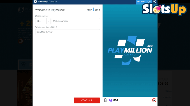 PlayMillion Login