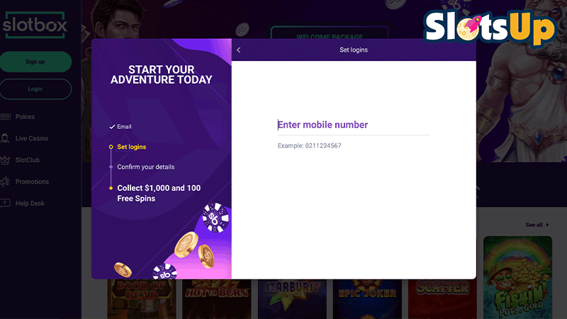 Slotbox Login