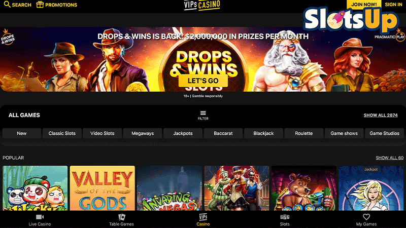 VIPs Casino Login