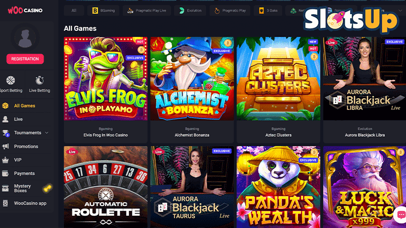 Woocasino Games