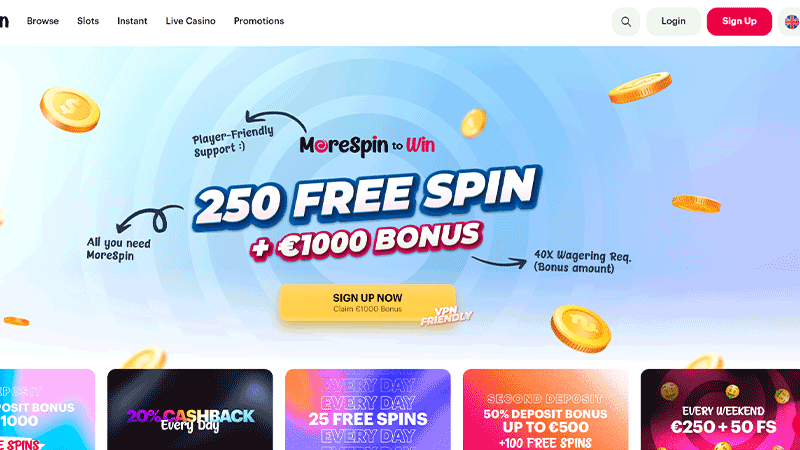 morespin Casino Login