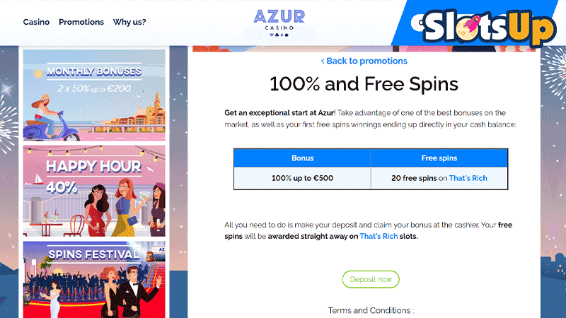 azur Casino Bonuses