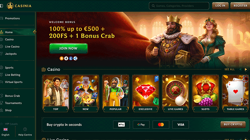 casinia Login