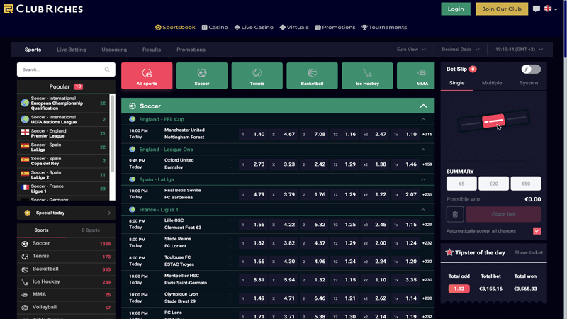 Club Riches Sportsbook