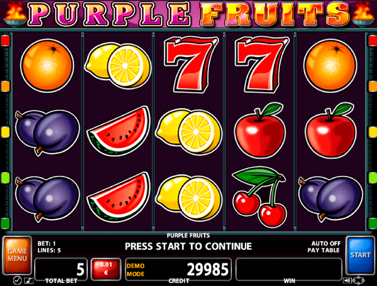 Purple Fruits Casino Technology Slot Machine 