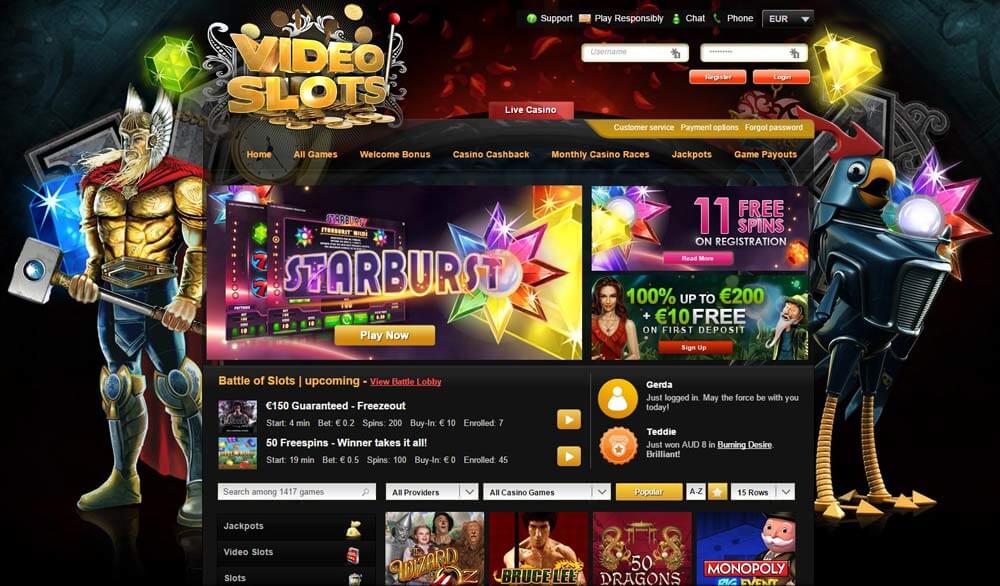 Videoslots Casino Preview 