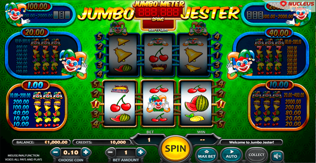 Jumbo Jester Nucleus Gaming Casino Slots 