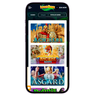 Games In Lucky Tiger App