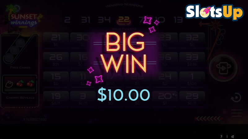 Sunset Winnings Casino Game