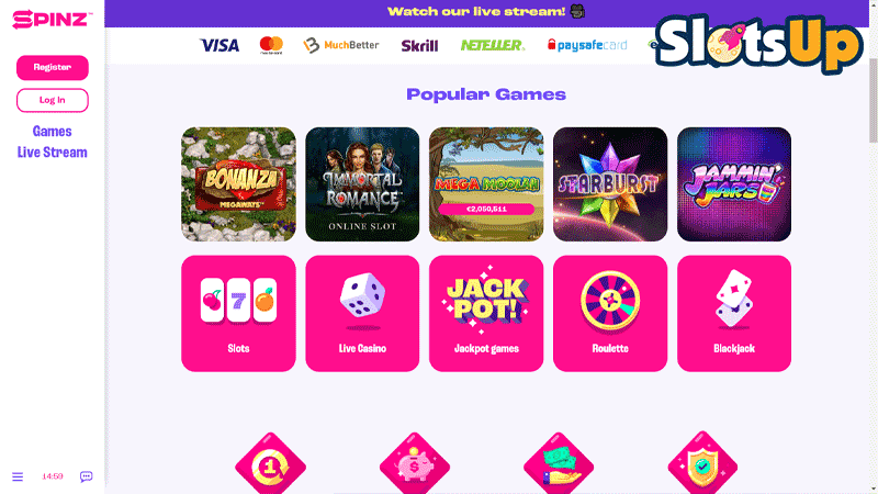 Spinz Casino Games