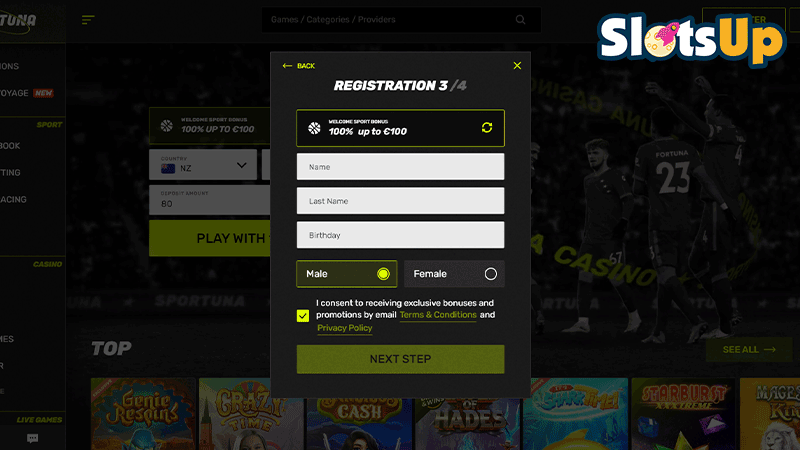 sportuna Login