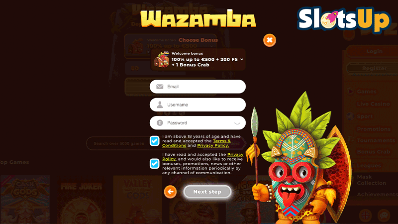 wazamba Login