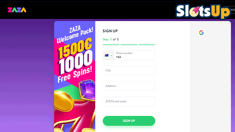 zaza Casino Login