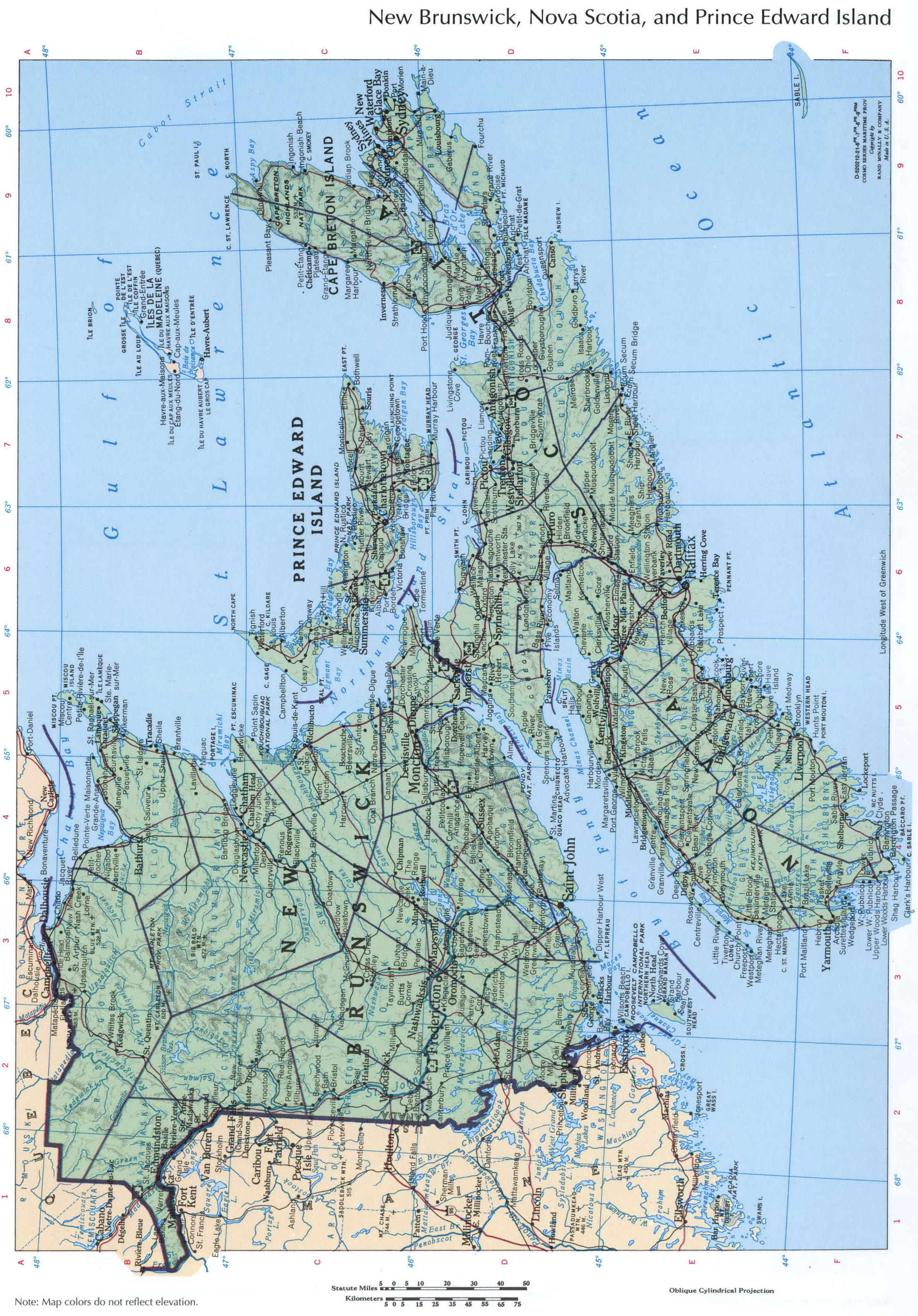 Nova Scotia map