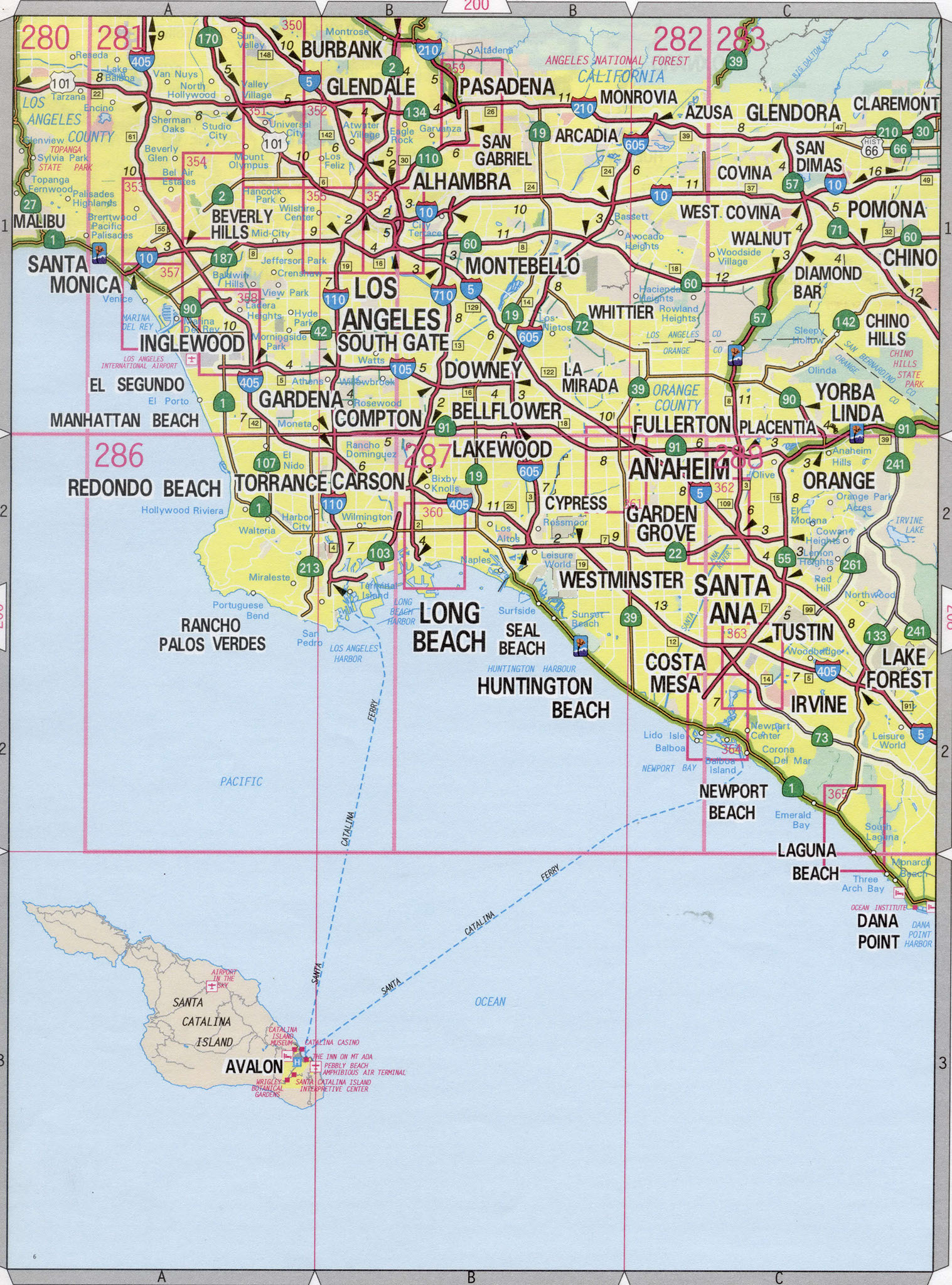 Los Angeles County Map