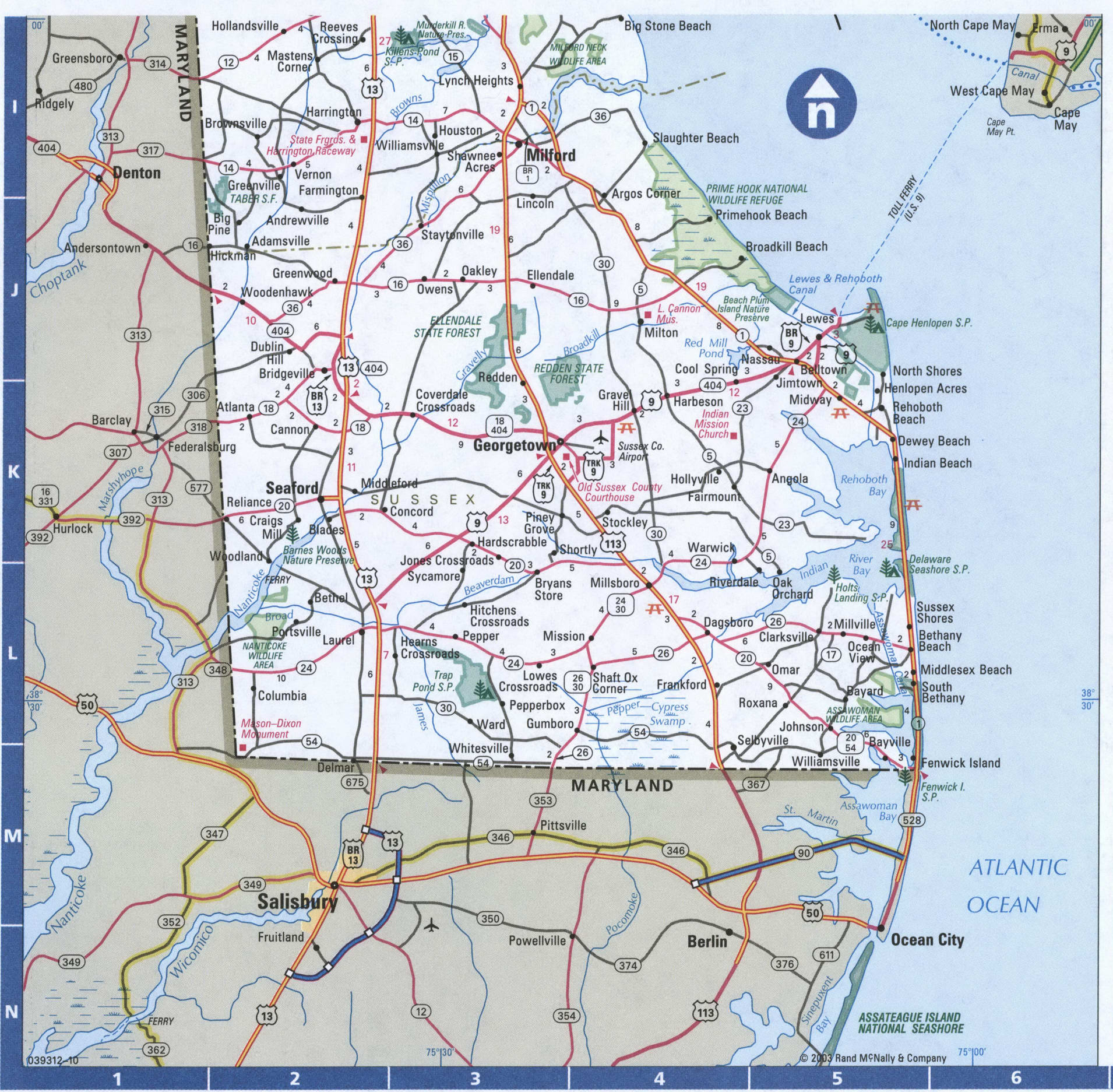 Printable Map Of Delaware State Map Of Delaware Map O - vrogue.co