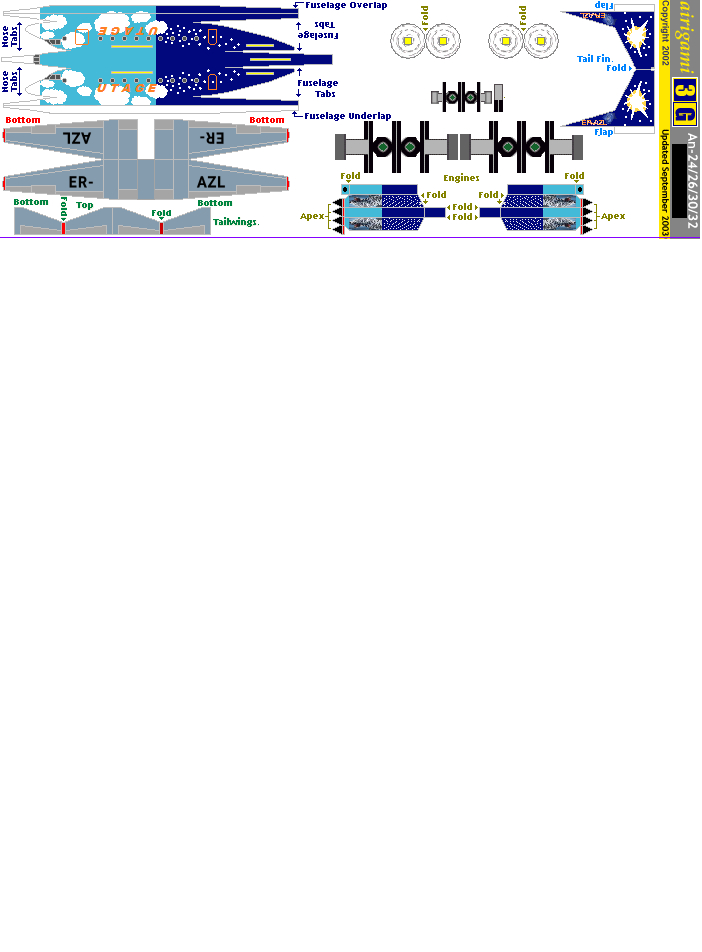 3G: Pecotox Air (2003 c/s) - Antonov An-24 [Airigami X by RobertCojan]