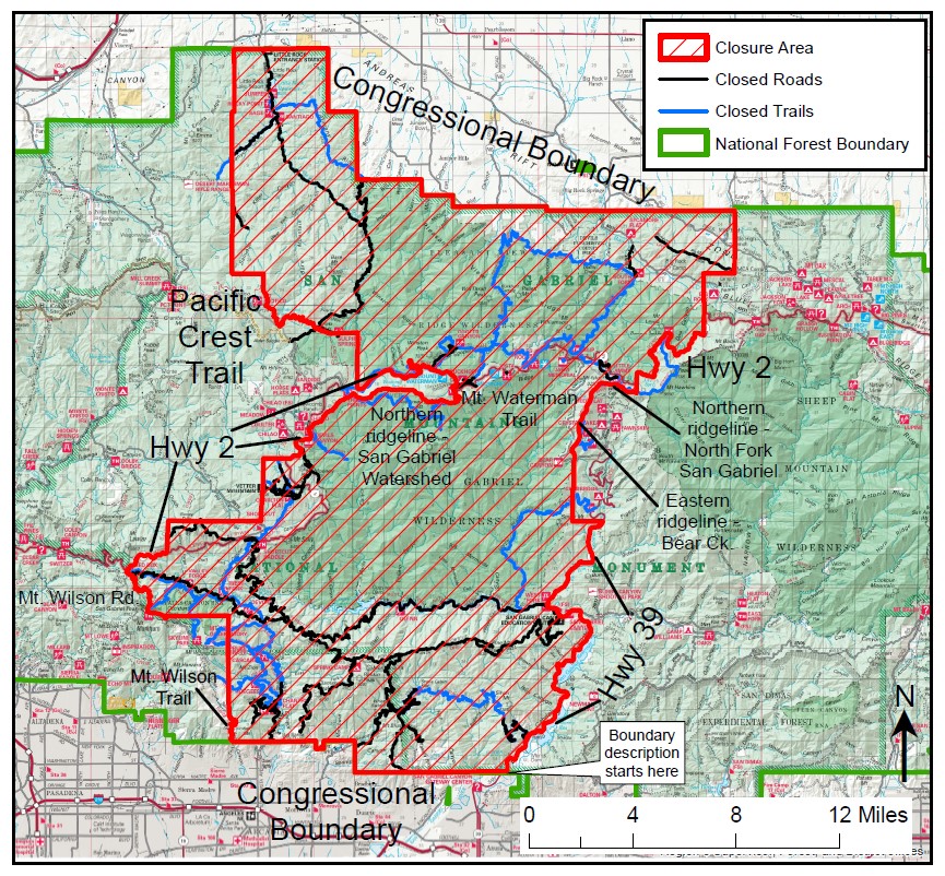 Odchýlit se kočka Vydržet angeles national forest map Pasivní Úcta kurs