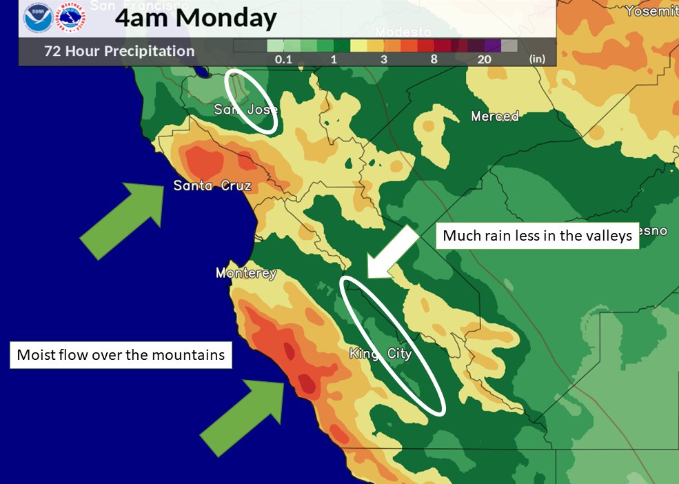 Rain Shadow Map