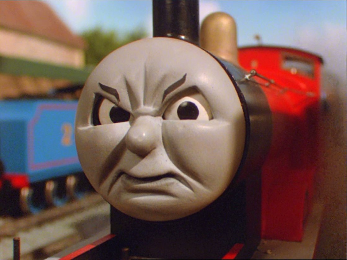 Thomas The Tank Engine James Angry