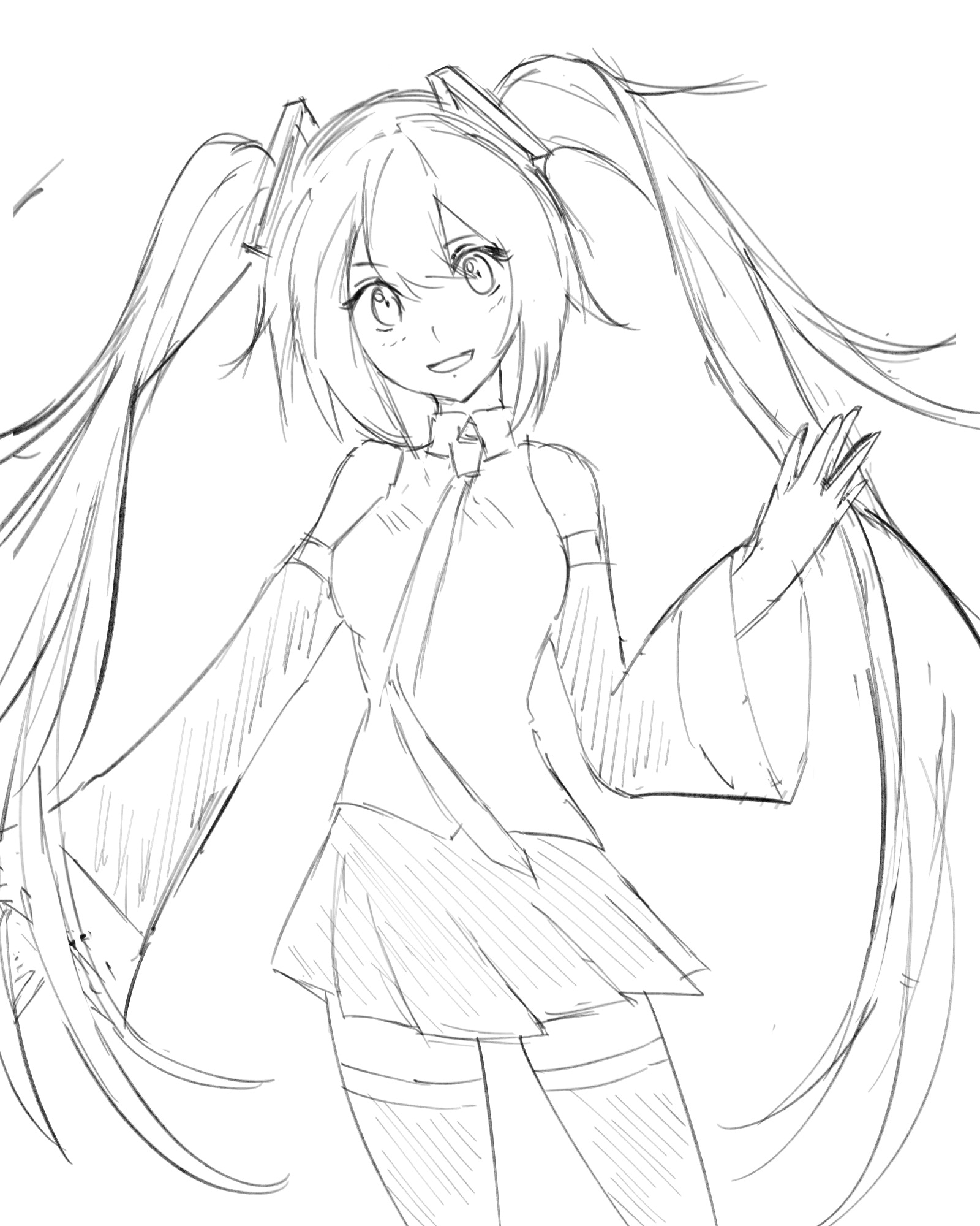 Hatsune Miku Coloring Pages