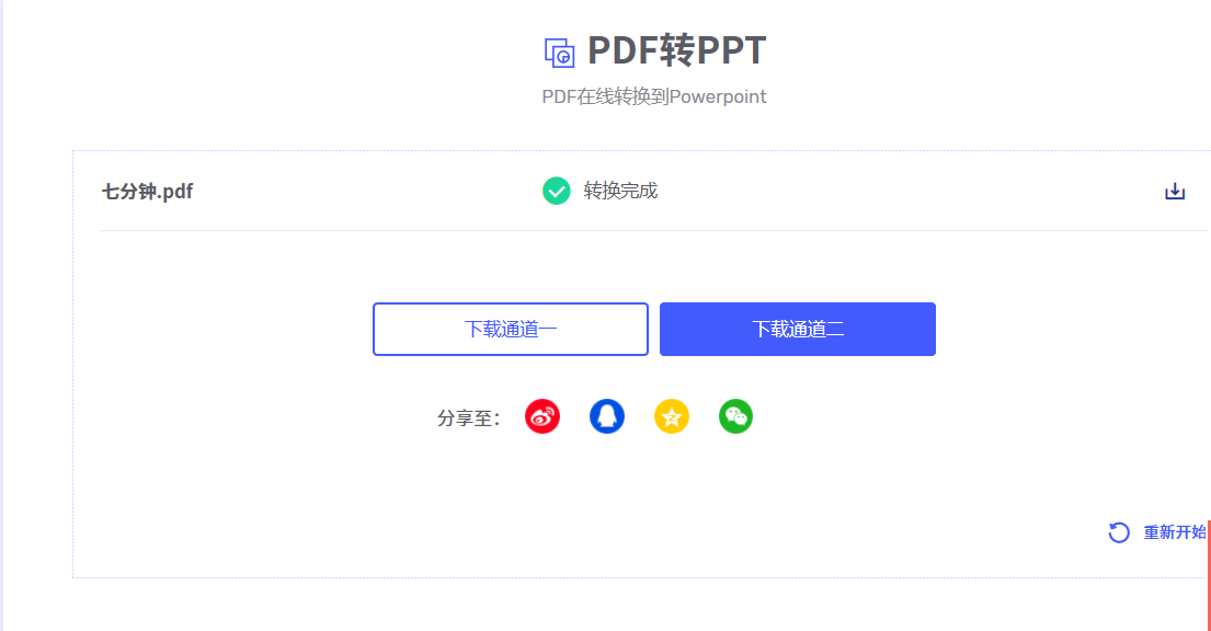 PDF文档转换成PPT