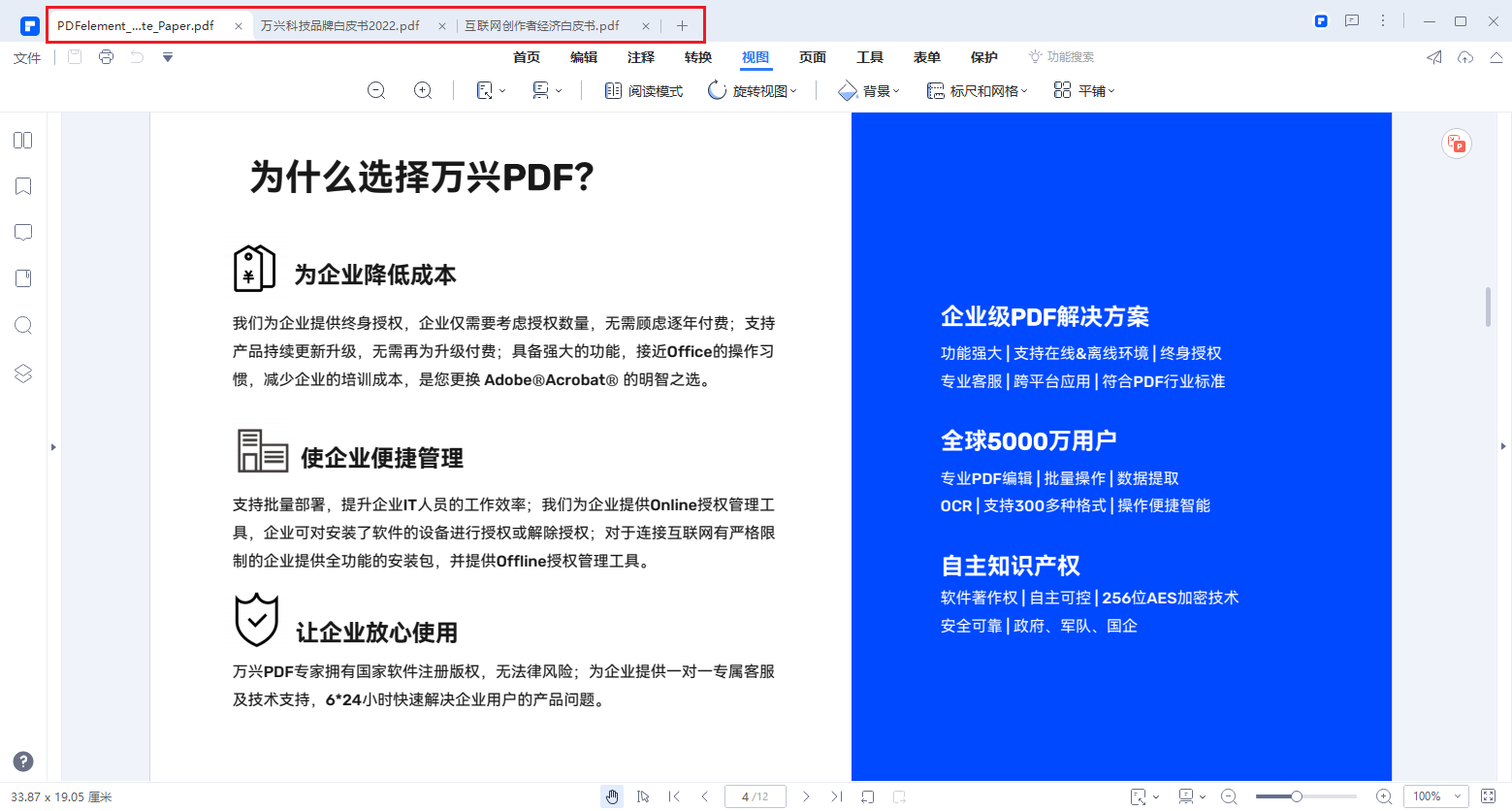 PDF多标签视图