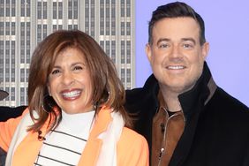 Hoda Kotb and Carson Daly attend as NBC News' TODAY celebrates the 70th Anniversary at The Empire State Building on January 13, 2022 in New York City.