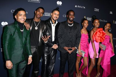 BEVERLY HILLS, CALIFORNIA - JANUARY 25: Justin Dior Combs, Christian Combs, Quincy Brown, Honoree Sean 