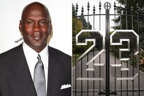 Michael Jordan; A gate with the number 23 controls access to the home of basketball legend Michael Jordan on October 21, 2013