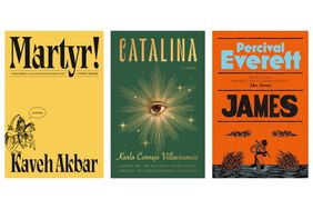 Martyr by Kaveh Akbar; Catalina by Karla Cornejo-Villavicencio; James by Percival Everett