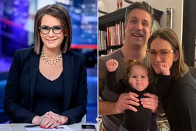 Jessica Tarlov attends Fox News' Super Tuesday 2024 primary election coverage at Fox News Channel Studios (L) and Jessica Tarlov with her husband Brian McKenna and their daughter Cleo.