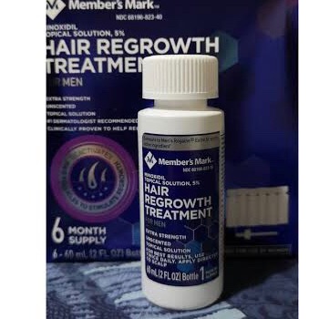 Member’s Mark Minoxidil Topical Solution 5% (1-Month Supply similar to ...