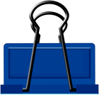 Blue Binder Clip Art - High-quality PNG Clipart Image from ClipartPNG.com