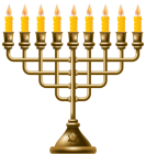 Golden Menorah PNG Clip Art  - High-quality PNG Clipart Image from ClipartPNG.com