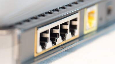 Image showing diverse ports of a router