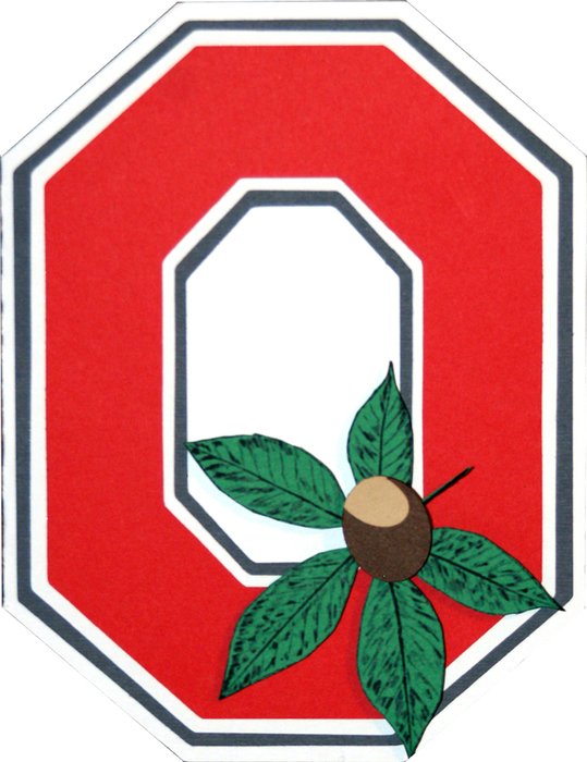 Ohio State Block O drawing