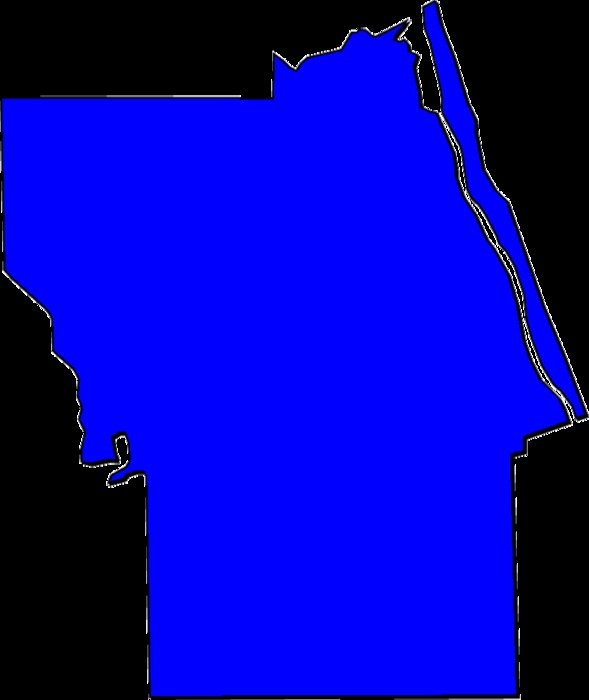 Florida County Map Clip Art drawing