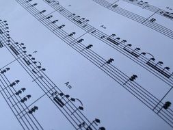 musical composition in notes