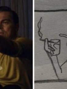 This Girl Creates Simple Drawings Of Movie Scenes