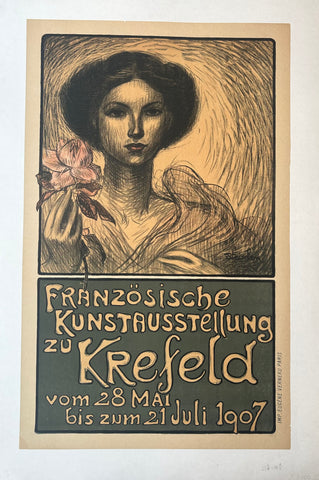 Französische Kunstausstellung zu Krefeld Poster ✓