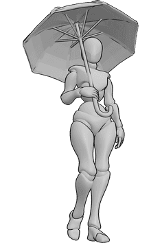 Pose Reference- Umbrella drawing references