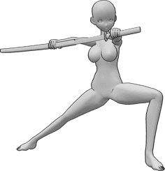 Pose Reference- Anime samurai poses