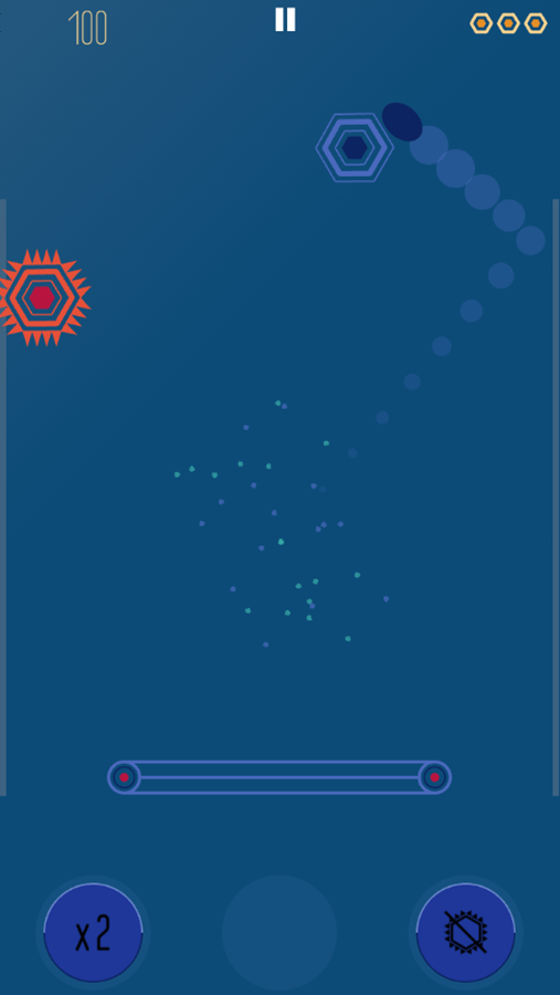 Paddle Flap Game Play Screenshot.